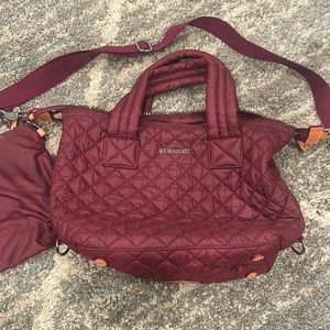 MZ Wallace maroon sutton